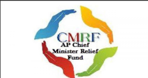 "Chief Minister's Relief Fund details displayed for public donations to support flood victims, including bank account information and QR code for easy contribution."